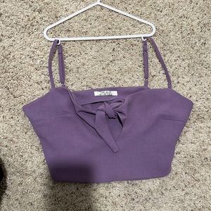 Lilac crop top small